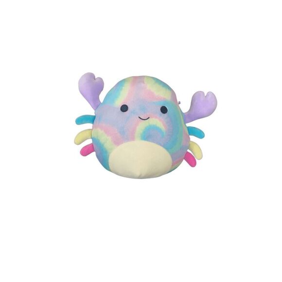 Squishmallows Christabel The Crab Rainbow Tie-Dye Pastel Swirl  Plush 7” - Picture 6 of 9